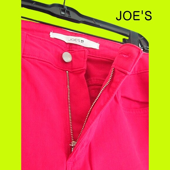 JOE'S NEW CERISE THE SKINNY Red-Hot Pink Jean 30 - Picture 4 of 12